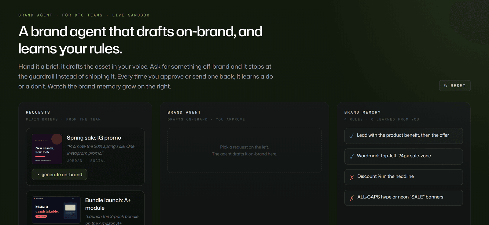 Northbeam Goods: A brand agent for a DTC team